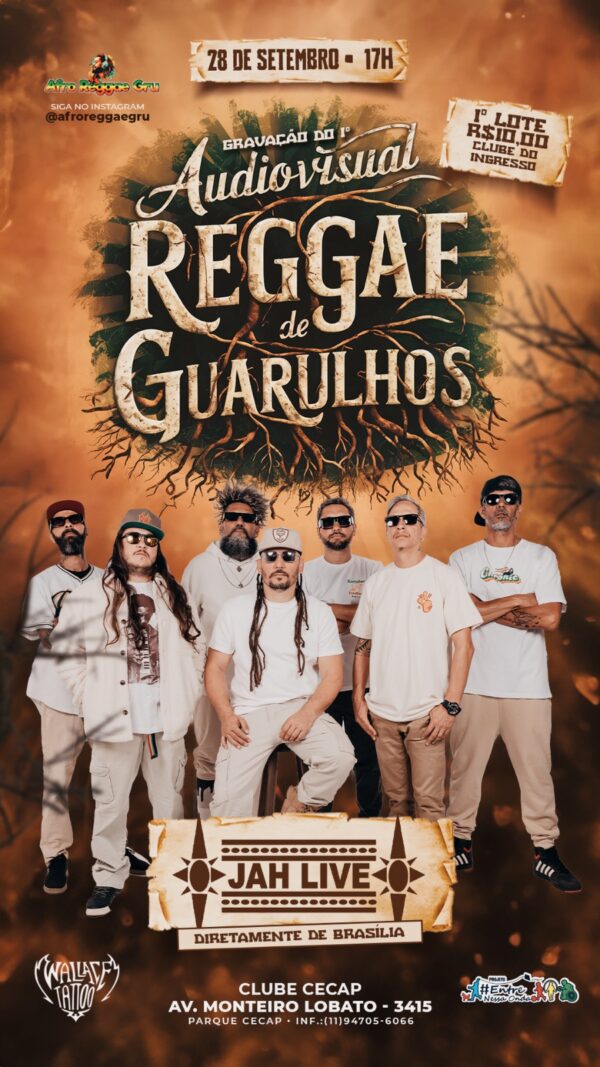 Jah live Gravacao do 1° áudio visual de reggae de Guarulhos